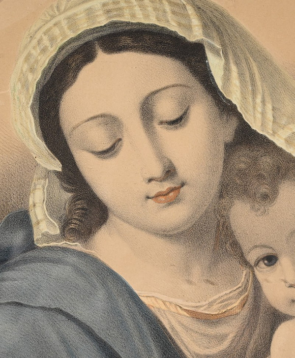 Pair of Important Engravings “The Immaculate Conception” – Late 19th Century