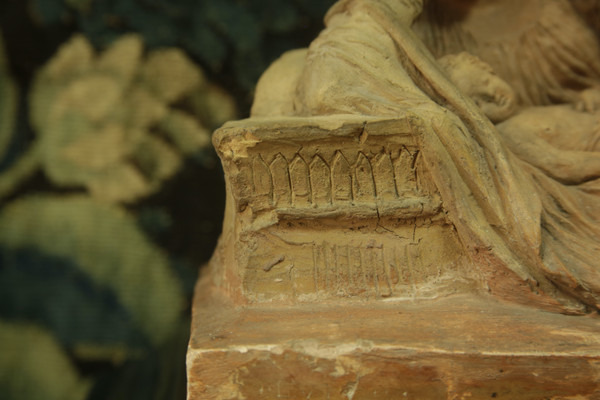 Terracotta allegory of the maternal figure, 19th century