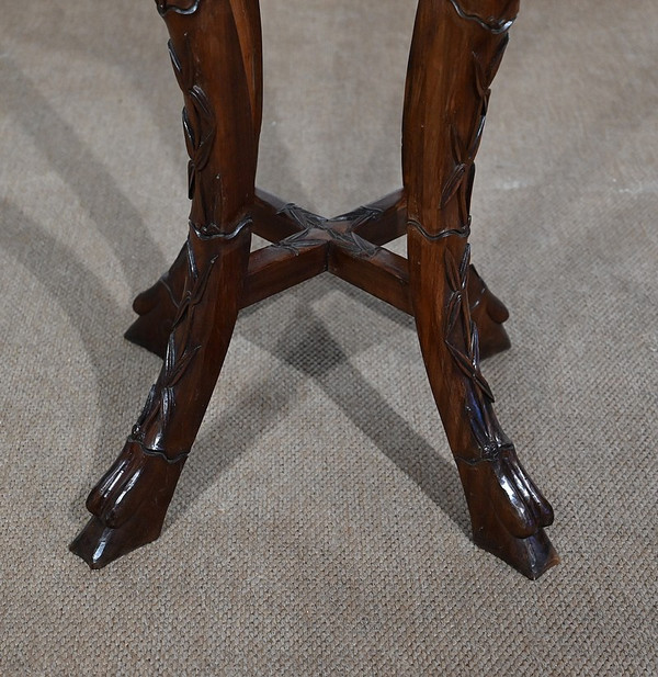 Pair of Large Asian Rosewood Bolsters – 20th Century