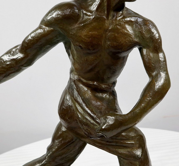 Bronzo “il Seminatore” di A. Kelety, Art Déco – 1930