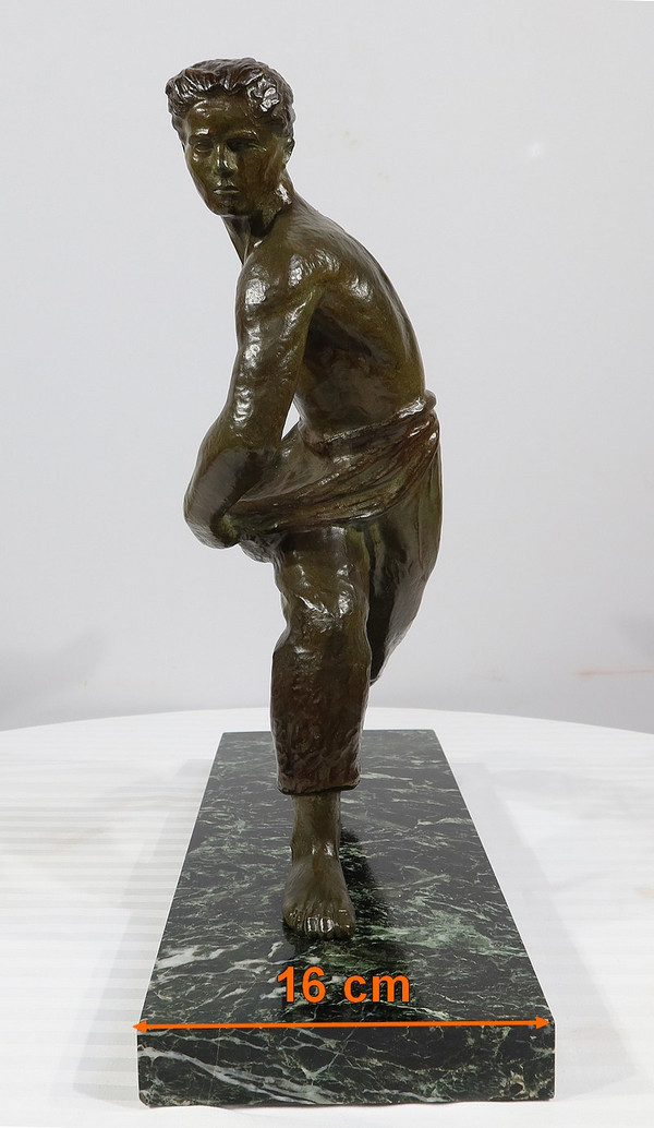 Bronzo “il Seminatore” di A. Kelety, Art Déco – 1930