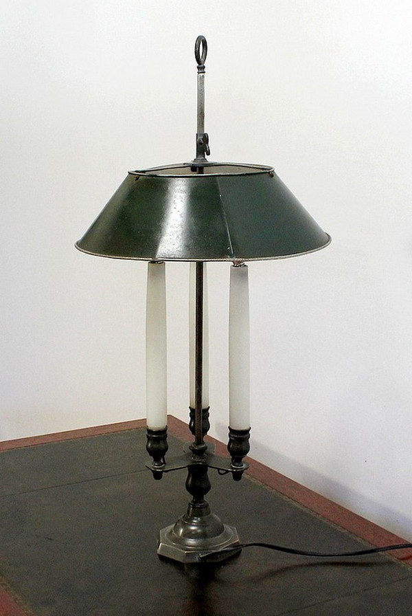 Rare Bronze Lamp, Bouillotte spirit – Early 20th century