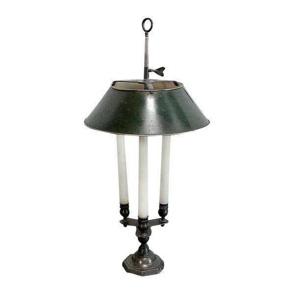 Rare Bronze Lamp, Bouillotte spirit – Early 20th century