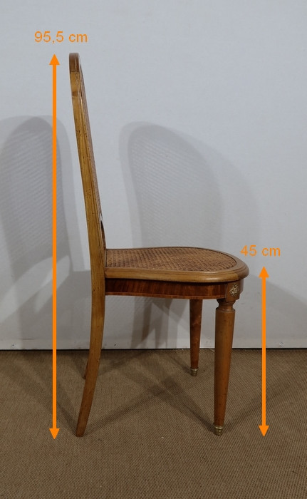 Pair of Cane Chairs, in solid Blond Cherry – 1920/1930