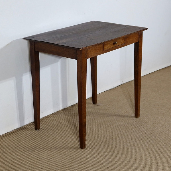 Small Solid Oak Table – 2nd part of the 19th century