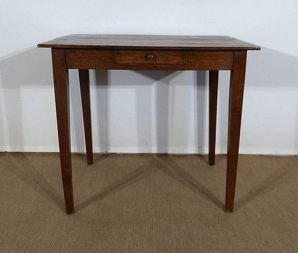 Small Solid Oak Table – 2nd part of the 19th century