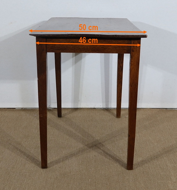 Small Solid Oak Table – 2nd part of the 19th century