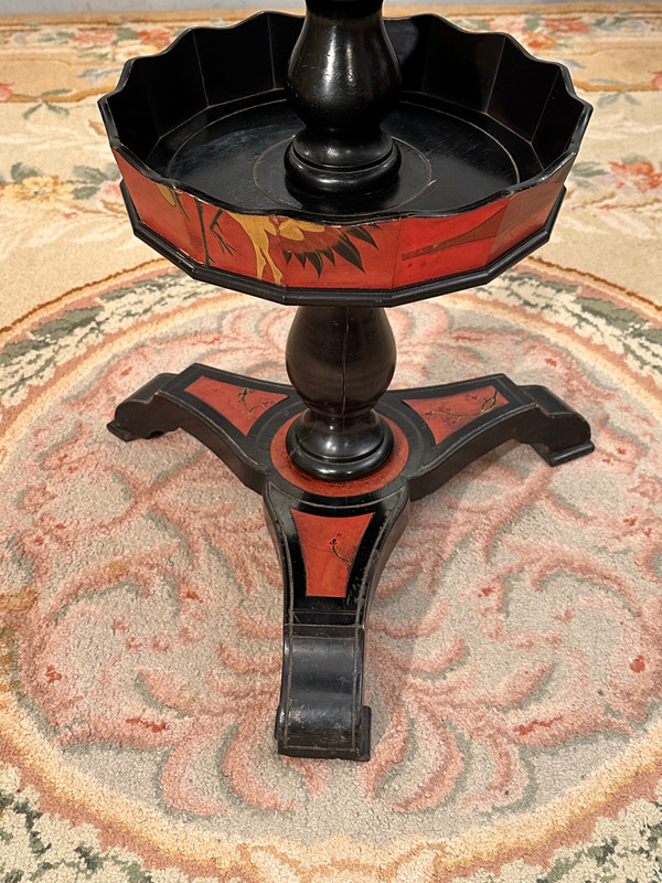 Maison Giroux, Japanese Servant Pedestal Table Napoleon III Period Circa 1870