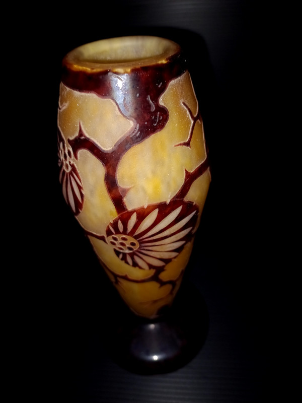 Vase „Spinette“ Le Verre Français