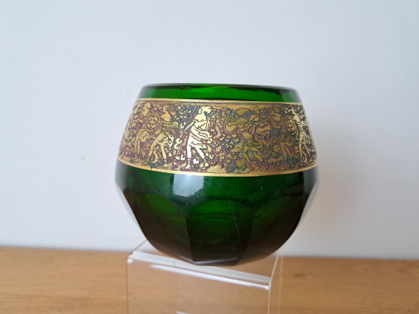 Vaso , Moser, Karlsbad, vetro e oro. Circa 1920.