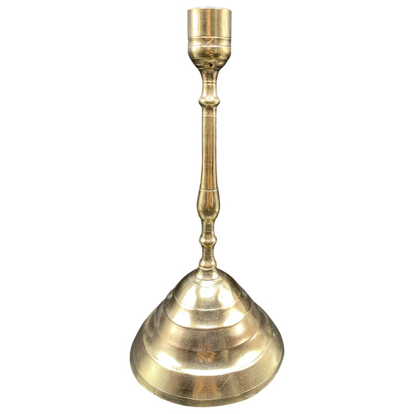 17TH-CENTURY EUROPEAN POLISHED CAST BRONZE TORCH CIRCA 1560