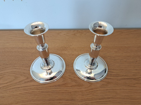 Finland , Pair Of Candlesticks , Sterling Silver , XX°.