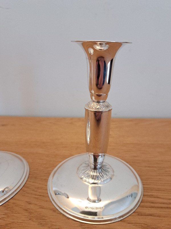 Finland , Pair Of Candlesticks , Sterling Silver , XX°.