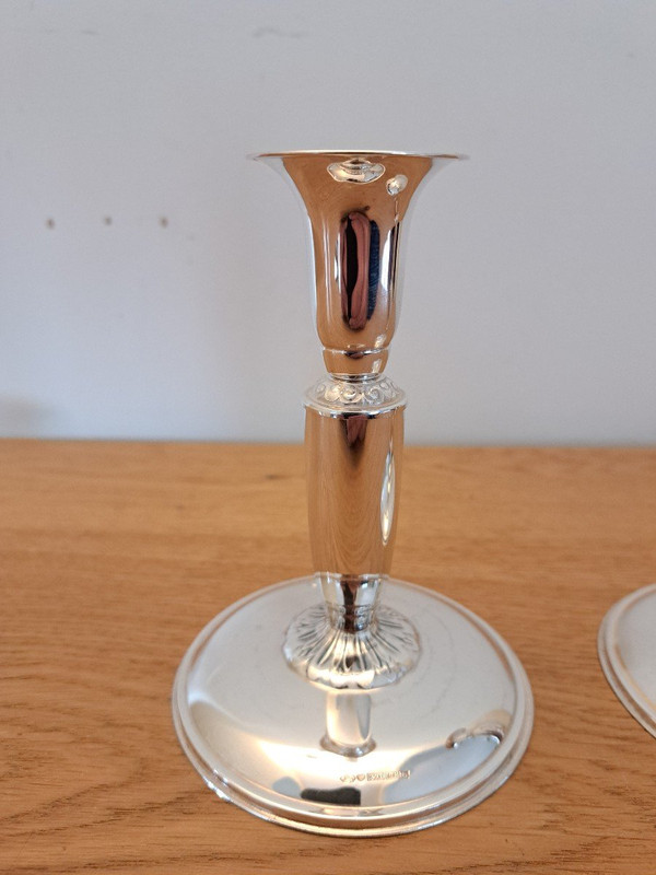 Finland , Pair Of Candlesticks , Sterling Silver , XX°.