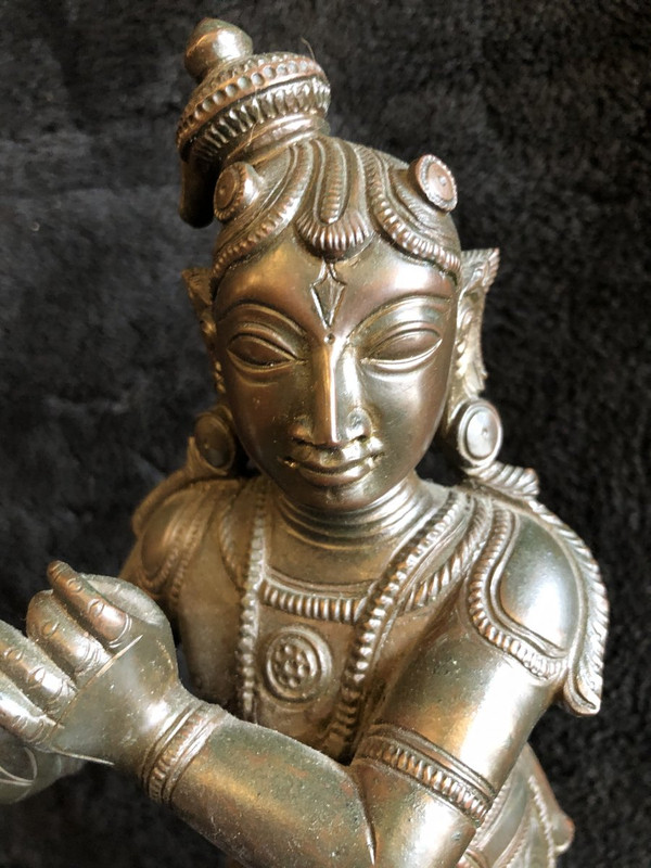 Old Statuette Of Shiva In Bronze 19th Century