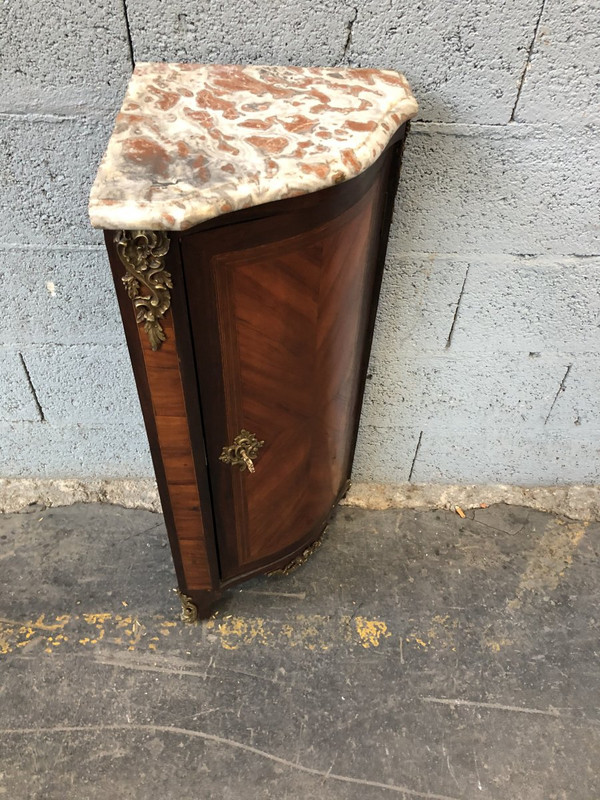 Small Louis XV corner cabinet, 18th century