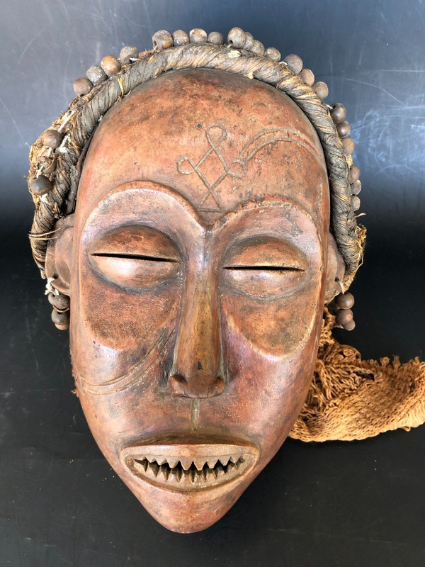 ancien Masque De Dance Tchokwe