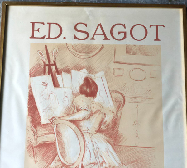 Paul César Helleu - Femme Dessinant - Ed. Sagot Vers 1900