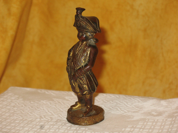 Military bronze sculpture small display item 20th century period