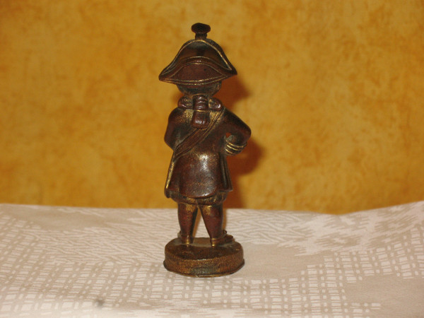 Military bronze sculpture small display item 20th century period