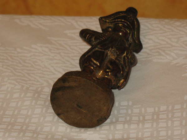 Military bronze sculpture small display item 20th century period