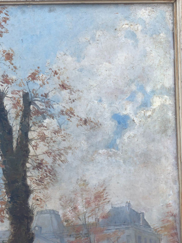 Tableau - Peinture Sur Panneau Vue Du Château De Fontainebleau