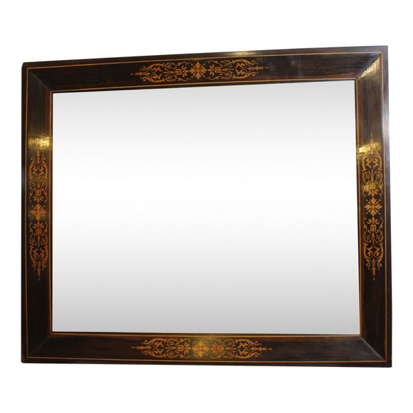 "Charles X Rosewood And Marquetry Mirror 72 X 86 Cm"