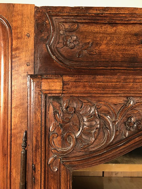 Louis XV-style Provencal armoire converted into a display case, 19th century