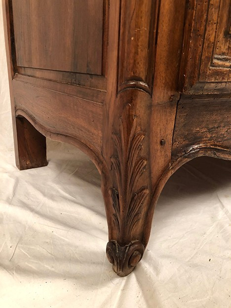 Louis XV-style Provencal armoire converted into a display case, 19th century