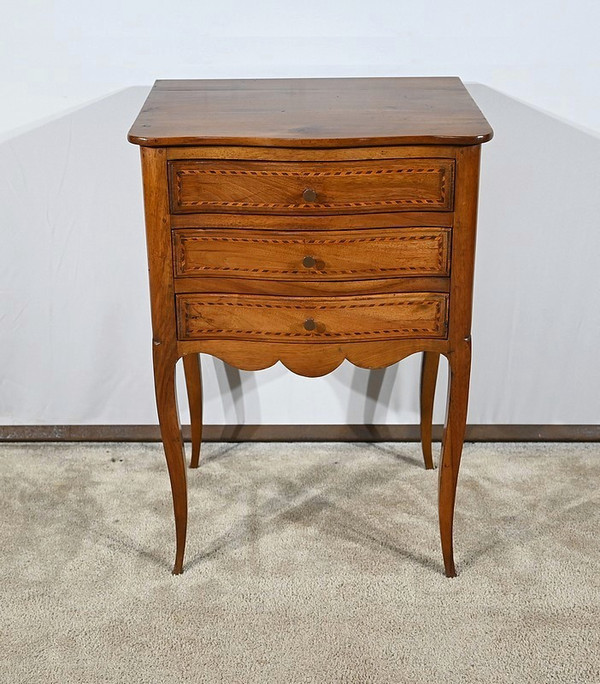 Petite Commode Chiffonnière en Noyer, style Louis XV – fin XIXe