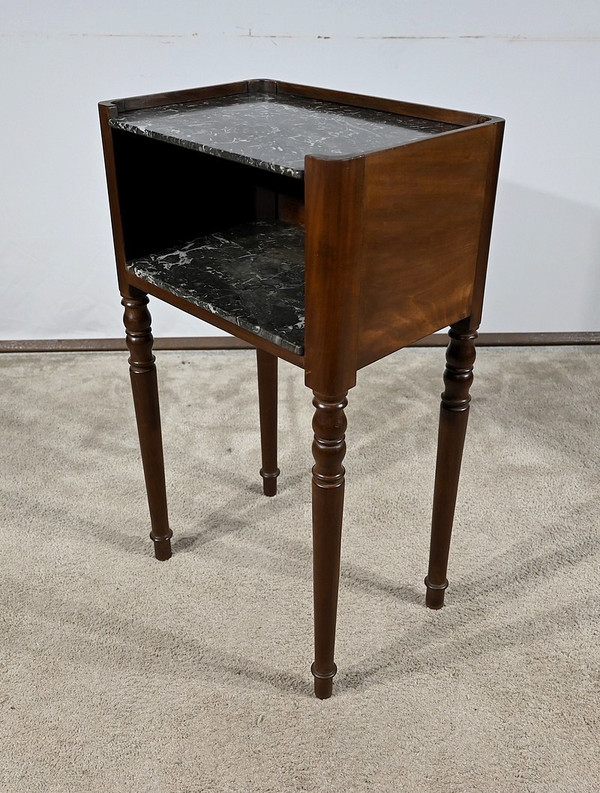 Cuban mahogany bedside table, Louis XVI style - 1st part 19th century