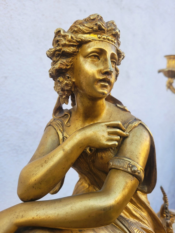 Picard, Muse de la musique, Gilded bronze trim, 19th century