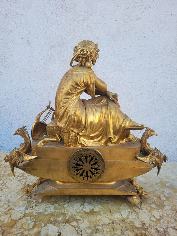 Picard, Muse de la musique, Gilded bronze trim, 19th century