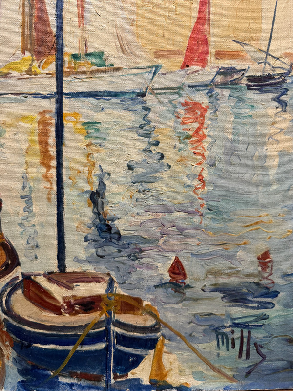 Wilfred Taylor Mills (1912-1988) - The Port Of Saint Tropez, Circa 1960 / American School