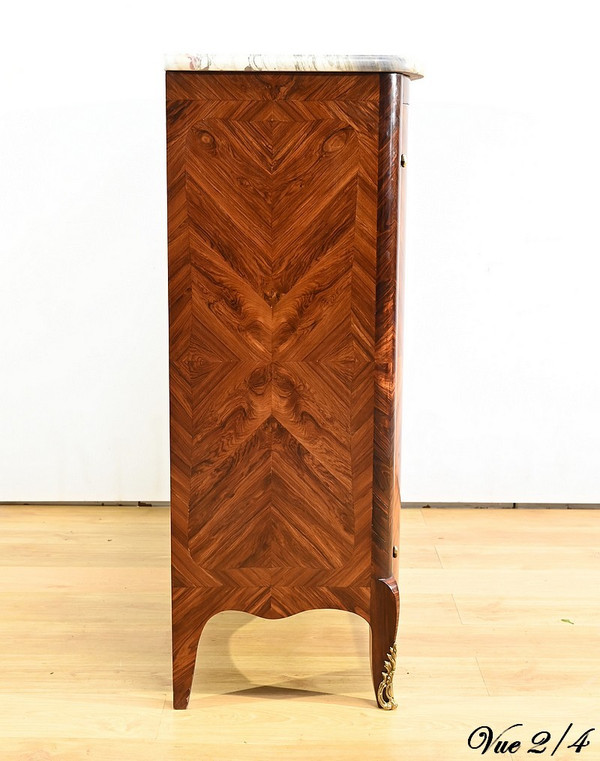 Rosewood and Rosewood Buffet, Louis XV style - Early 20th century