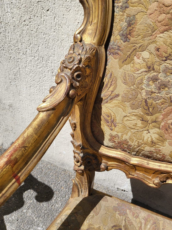 Pair Of Louis XV Armchairs, Venice, Late 19th Early 20th Century