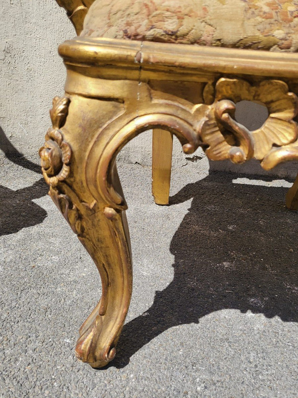 Pair Of Louis XV Armchairs, Venice, Late 19th Early 20th Century