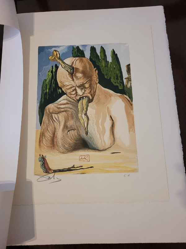 "a Devil Logician", Lithograph, Dali, 20th Century