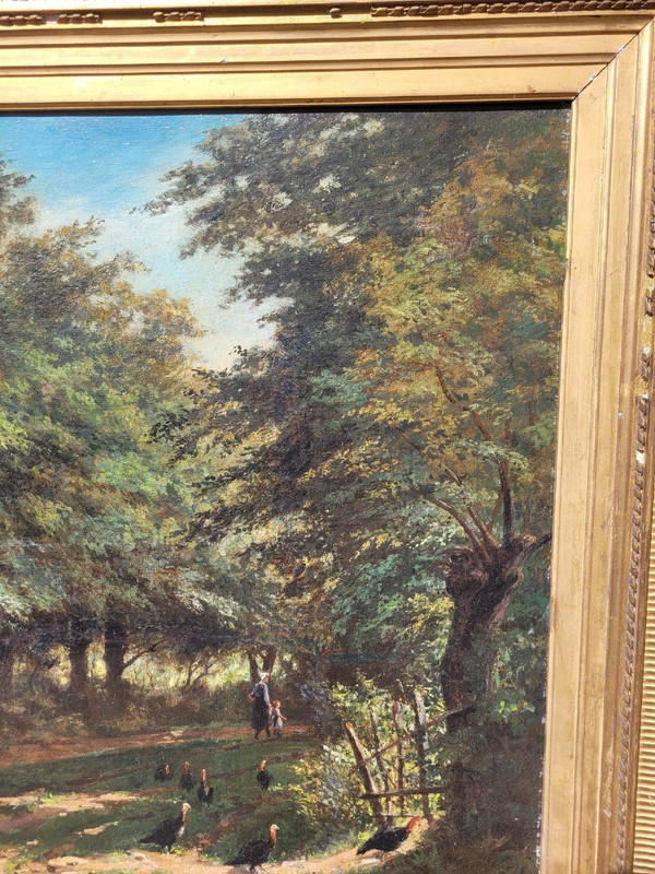 Barbizon School, Undergrowth Landscape, 19th Century