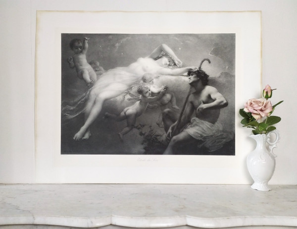 Etoile Du Jour Grande Photogravure d'Après Diogène Maillart 