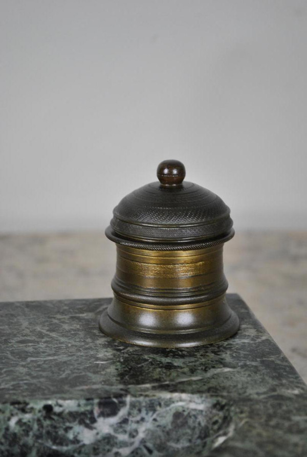 Napoleon marble inkwell, 19th century