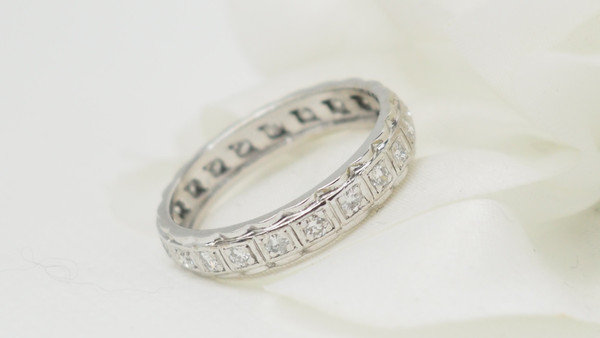 White Gold And Diamond Wedding Ring