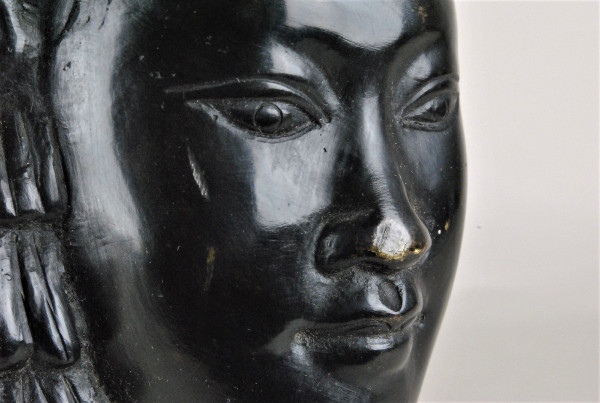 Hanoi School, Head Of A Woman, Bronze 20th Century