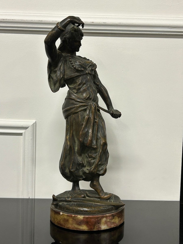 Édouard Letourneau (1851-1907) Judith – orientalistische Bronzeskulptur