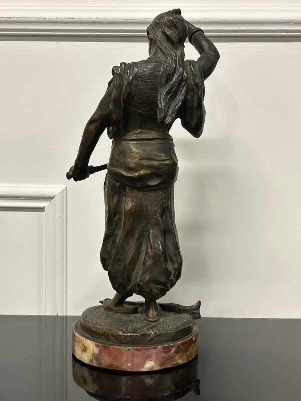 Édouard Letourneau (1851-1907) Judith – orientalistische Bronzeskulptur