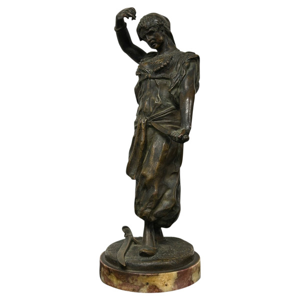 Édouard Letourneau (1851-1907) Judith – orientalistische Bronzeskulptur