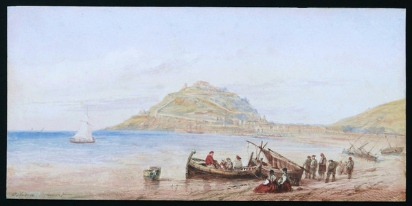 Jean Christophe Frédéric-François D'ANDIRAN, Animated view of San Sebastián (Donostia)