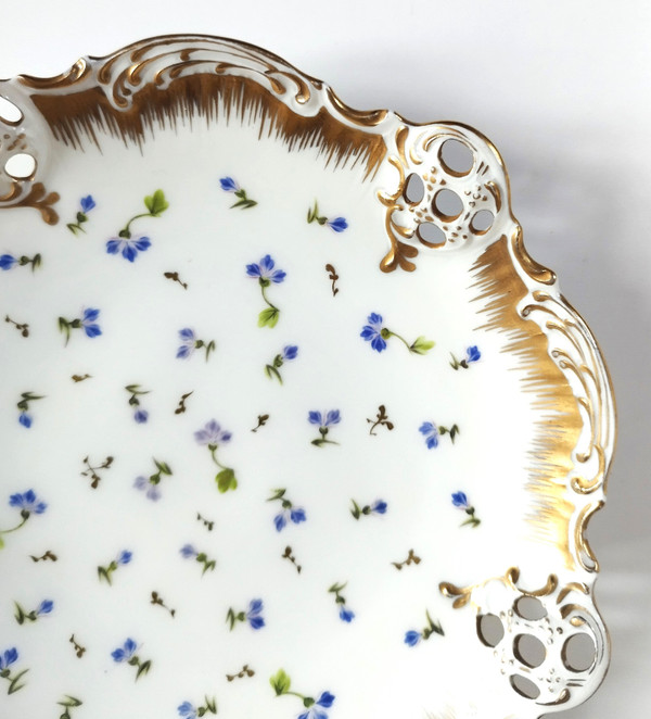 Bavarian Porcelain Hand Painted Flower Decor