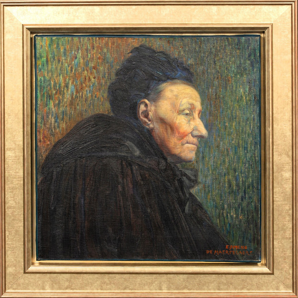 Edmond De Maertelaere (1876 - 1938) Vieille femme, Pont Aven