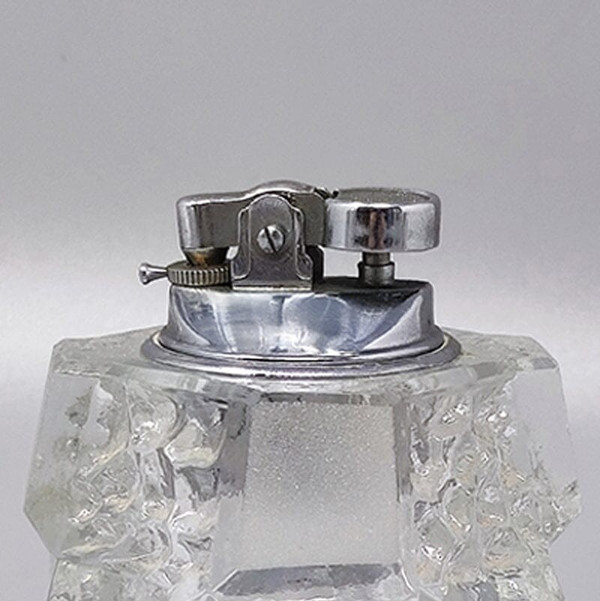 1960 Superb Murano glass table lighter by Antonio Imperatore. Made in Italy